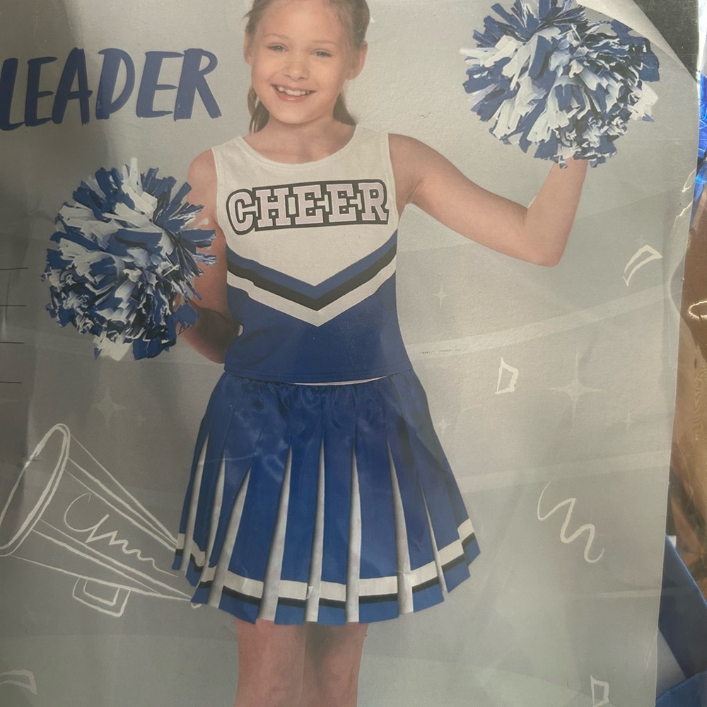 Blue Cheerleader Kids Costume